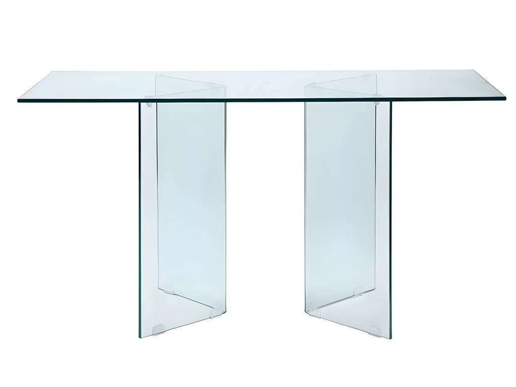 Bureau CLARISSA - Verre Trempé - Transparent 4 Bureau CLARISSA - Verre Trempé - Transparent – Image 4