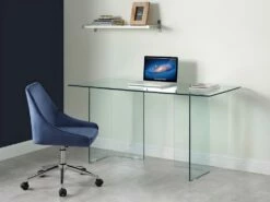 Bureau CLARISSA - Verre Trempé - Transparent