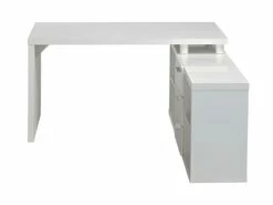 Bureau D'angle Avec Rangements ALDRIC III - Blanc -mobilier de bureau Shop bureau 227593