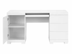 Bureau PLUTON - MDF Laqué Blanc - LEDs - 1 Porte & 3 Tiroirs 23 Bureau PLUTON - MDF Laqué Blanc - LEDs - 1 Porte & 3 Tiroirs -mobilier de bureau Shop bureau 243779
