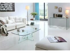 Bureau ELSTRON - Verre Courbé - Transparent -mobilier de bureau Shop bureau 252583