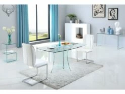 Bureau ELSTRON - Verre Courbé - Transparent -mobilier de bureau Shop bureau 252585