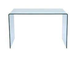Bureau ELSTRON - Verre Courbé - Transparent -mobilier de bureau Shop bureau 252589