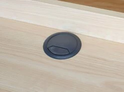 Bureau LARCOS Avec Rangements - MDF - Chêne & Blanc -mobilier de bureau Shop bureau 268945