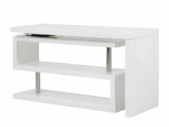 Bureau Extensible NICEPHORE II - MDF Laqué - Blanc - Plateau Pivotant 360° 13 Bureau Extensible NICEPHORE II - MDF Laqué - Blanc - Plateau Pivotant 360° -mobilier de bureau Shop bureau 297713