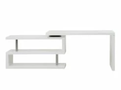 Bureau Extensible NICEPHORE II - MDF Laqué - Blanc - Plateau Pivotant 360° 10 Bureau Extensible NICEPHORE II - MDF Laqué - Blanc - Plateau Pivotant 360° -mobilier de bureau Shop bureau 297721