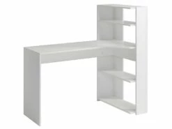 Bureau D'angle DELFINO - 4 étagères - Blanc 11 Bureau D'angle DELFINO - 4 étagères - Blanc -mobilier de bureau Shop bureau 331997