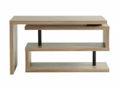 Bureau Extensible NICEPHORE II - MDF - Coloris : Chêne - Plateau Pivotant 360° -mobilier de bureau Shop bureau 430913