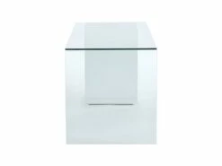 Bureau MURIEL Avec Rangements - 4 Tiroirs - Verre Trempé & MDF -mobilier de bureau Shop bureau 446851