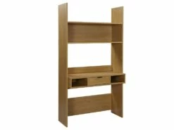 Bureau VASSILI - 1 Tiroir Et 3 Niches - Coloris : Chêne -mobilier de bureau Shop bureau 449665