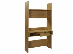 Bureau VASSILI - 1 Tiroir Et 3 Niches - Coloris : Chêne -mobilier de bureau Shop bureau 449667