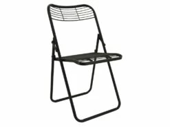 Chaise Pliante En Métal Vieilli