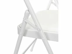 Lot De 10 Chaises Pliantes Blanches Rembourrées 7house -mobilier de bureau Shop chaise 13394625