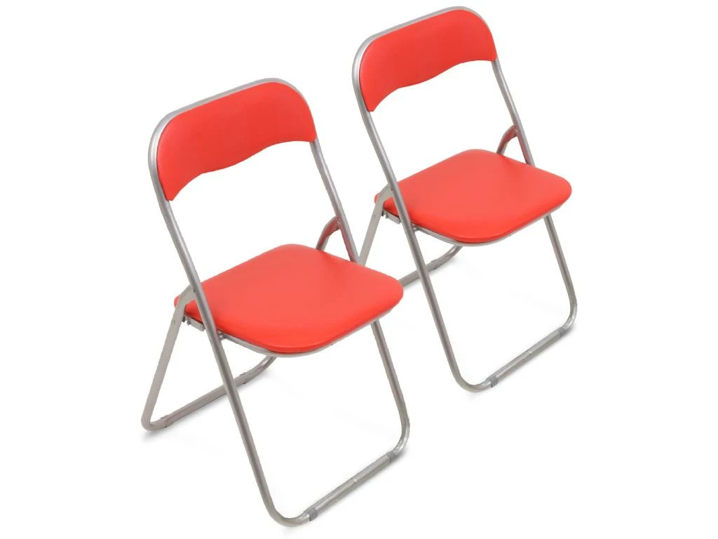 Chaise Marbella, Ensemble De Deux Chaises Pliantes, Siège De Réunion Peu Encombrant, Fauteuil De Salle D'attente, 43x47h78 Cm, Rouge 1 Chaise Marbella, Ensemble De Deux Chaises Pliantes, Siège De Réunion Peu Encombrant, Fauteuil De Salle D'attente, 43x47h78 Cm, Rouge