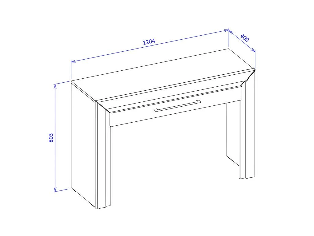 Bureau Console Design Collection DOHA Coloris Blanc Finitions Argentées 5 Bureau Console Design Collection DOHA Coloris Blanc Finitions Argentées – Image 5
