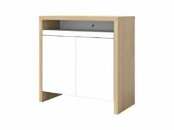 Bureau OLIVAL - Chêne Clair Et Blanc - TEMAHOME