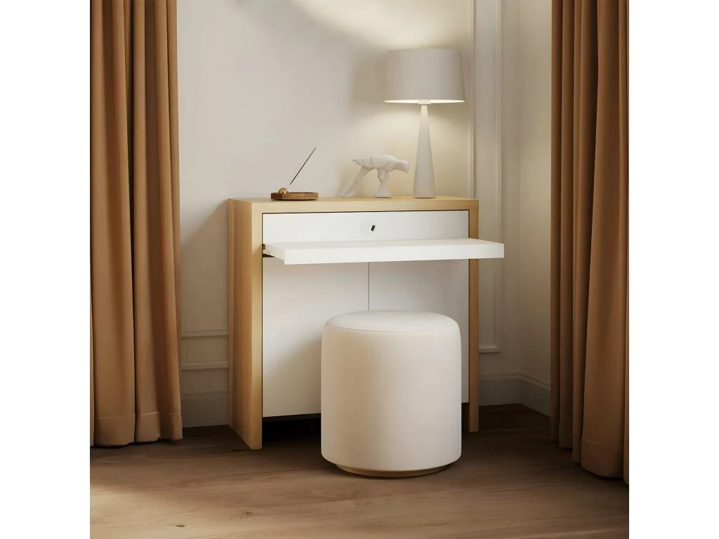 Bureau OLIVAL - Chêne Clair Et Blanc - TEMAHOME 2 Bureau OLIVAL - Chêne Clair Et Blanc - TEMAHOME – Image 2