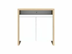 Bureau OLIVAL - Chêne Clair Et Blanc - TEMAHOME 7 Bureau OLIVAL - Chêne Clair Et Blanc - TEMAHOME -mobilier de bureau Shop console 14479817