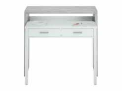 Bureau Console Extensible 2 Tiroirs L100 Cm -mobilier de bureau Shop console 14655905