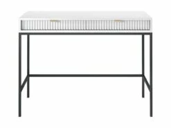 Bureau Console 2 Tiroirs Rava Blanc 7 Bureau Console 2 Tiroirs Rava Blanc -mobilier de bureau Shop console 18321341