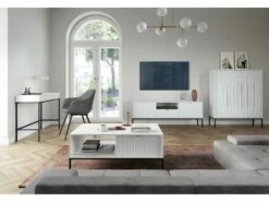 Bureau Console 2 Tiroirs Rava Blanc 9 Bureau Console 2 Tiroirs Rava Blanc -mobilier de bureau Shop console 18321345