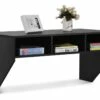 Bureau Murale Avec 3 Etagéres De Rangement 108 X 53 X 52 Cm Table Pour, étude, Cuisine, Bar
