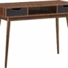 Bureau D'ordinateur Avec 2 Tiroirs De Rangement, Table D'ordinateur Portable Moderne