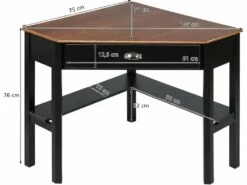 Bureau D'angle Informatique Contemporain Pour Pc /ordinateur Poste De Travaile -mobilier de bureau Shop console 19406879