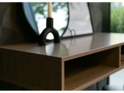 Bureau/Bureau à Domicile - 100x40 Cm - Pieds En épingle à Cheveux - Avec évidement - ORIANIS -mobilier de bureau Shop console 19583777