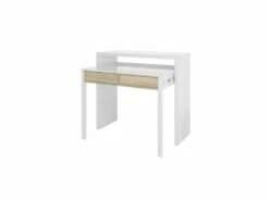 Bureau Console Extensible 2 Tiroirs Consola - L100 Cm -mobilier de bureau Shop console 21044093