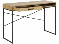Sea Bureau Avec 1 Tablette De Rangement Et 1 Tiroir, Chêne Sauvage. -mobilier de bureau Shop console 22048227