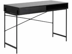 Angus Porte Coulissante De Bureau, Noir.