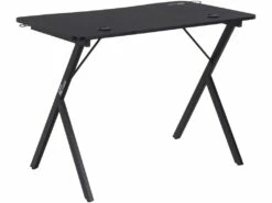 Mana Table De Gamer Avec Support Pour Casque, Porte-boisson, Noir. -mobilier de bureau Shop console 22048319