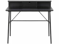 Pascal Bureau Avec 1 Tiroir, Noir. -mobilier de bureau Shop console 22048349