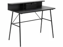 Pascal Bureau Avec 1 Tiroir, Noir. -mobilier de bureau Shop console 22048351