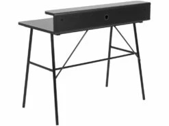 Pascal Bureau Avec 1 Tiroir, Noir. -mobilier de bureau Shop console 22048353