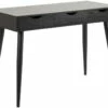 Nete Bureau Avec 3 Tiroirs, Noir.