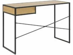 Sea Bureau 1 Tiroir, Chêne, Noir. -mobilier de bureau Shop console 22048427