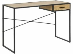 Sea Bureau 1 Tiroir, Chêne, Noir. -mobilier de bureau Shop console 22048435