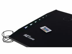 Nimaj Table De Gamer Avec LED, Porte-casque, Porte-gobel, Noir. -mobilier de bureau Shop console 22048467