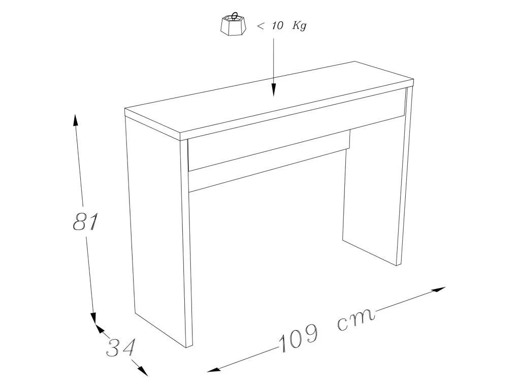 Meuble D'entrée, Console ARENA Coloris Blanc. Meuble Design Pour Votre Entrée 2 Meuble D'entrée, Console ARENA Coloris Blanc. Meuble Design Pour Votre Entrée – Image 2