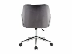 Chaise De Bureau - Velours - Gris - Hauteur Réglable - PEGA -mobilier de bureau Shop fauteuil de bureau 426663