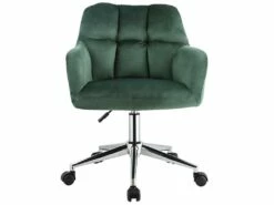 Chaise De Bureau - Velours - Vert - Hauteur Réglable - PEGA -mobilier de bureau Shop fauteuil de bureau 426695