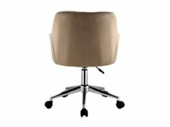 Chaise De Bureau - Velours - Beige - Hauteur Réglable - PEGA -mobilier de bureau Shop fauteuil de bureau 426709