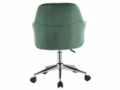 Chaise De Bureau - Velours - Vert - Hauteur Réglable - ELEANA -mobilier de bureau Shop fauteuil de bureau 426733