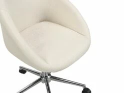 Chaise De Bureau - Tissu - Beige - Hauteur Ajustable - REZA -mobilier de bureau Shop fauteuil de bureau 431017