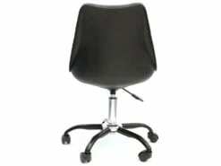 2 Chaise De Bureau à Roulettes, Noires -mobilier de bureau Shop fauteuil 13223859