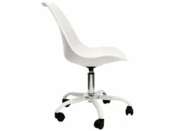 2 Chaise De Bureau à Roulettes, Blanches -mobilier de bureau Shop fauteuil 13223867