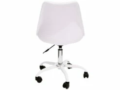 2 Chaise De Bureau à Roulettes, Blanches -mobilier de bureau Shop fauteuil 13223869