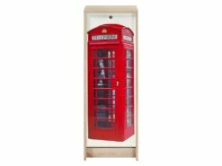 Classeur à Rideau Chêne Hauteur 104 Cm - Coloris: Londres 700